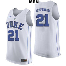 Load image into Gallery viewer, Amile Jefferson #21 Duke Blue Devils Stitched Mens College Basketball Jersey