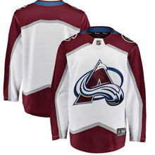 Load image into Gallery viewer, Colorado Avalanche White Breakaway Away Jersey