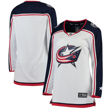 Load image into Gallery viewer, Columbus Blue Jackets Women's White Away Breakaway Jersey