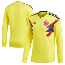 Load image into Gallery viewer, Colombia National Team Yellow 2018 Home Replica Blank Long Sleeve Jersey