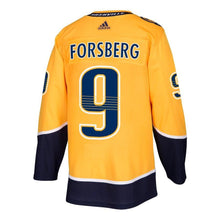Load image into Gallery viewer, Filip Forsberg Nashville Predators Gold Replica Player Jersey