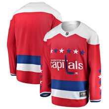 Load image into Gallery viewer, Fanatics Branded Washington Capitals Red Alternate Breakaway Blank Jersey
