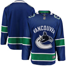 Load image into Gallery viewer, Fanatics Branded Vancouver Canucks Blue Breakaway Home Jersey