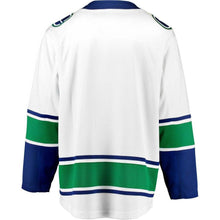 Load image into Gallery viewer, Fanatics Branded Vancouver Canucks White Breakaway Away Jersey