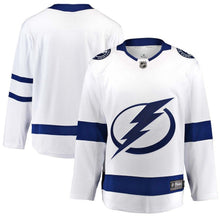 Load image into Gallery viewer, Fanatics Branded Tampa Bay Lightning White Breakaway Away Jersey