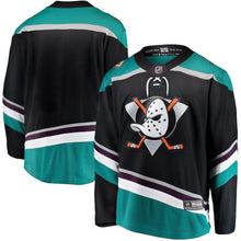 Load image into Gallery viewer, Fanatics Branded Anaheim Ducks Black Alternate Breakaway Jersey