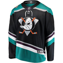Load image into Gallery viewer, Fanatics Branded Anaheim Ducks Black Alternate Breakaway Jersey