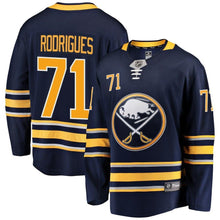 Load image into Gallery viewer, Fanatics Branded Evan Rodrigues Buffalo Sabres Navy Breakaway Player Jersey