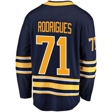 Load image into Gallery viewer, Fanatics Branded Evan Rodrigues Buffalo Sabres Navy Breakaway Player Jersey