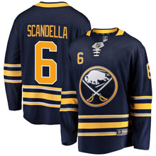 Load image into Gallery viewer, Fanatics Branded Marco Scandella Buffalo Sabres Navy Breakaway Player Jersey