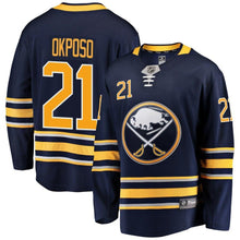 Load image into Gallery viewer, Fanatics Branded Kyle Okposo Buffalo Sabres Navy Breakaway Player Jersey