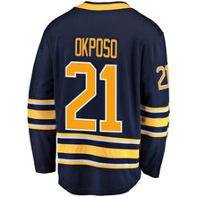 Load image into Gallery viewer, Fanatics Branded Kyle Okposo Buffalo Sabres Navy Breakaway Player Jersey