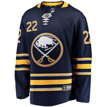 Load image into Gallery viewer, Fanatics Branded Johan Larsson Buffalo Sabres Navy Breakaway Player Jersey