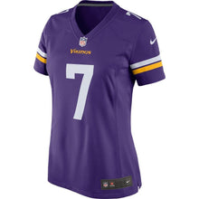 Load image into Gallery viewer, Case Keenum #7 Minnesota Vikings Women's Purple Game Jersey