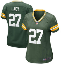 Load image into Gallery viewer, Eddie Lacy #27 Green Bay Packers Women's Green Game Jersey