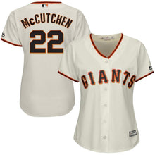 Load image into Gallery viewer, Andrew McCutchen #22 San Francisco Giants Women&#39;s Cream Cool Base