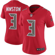 Load image into Gallery viewer, Jameis Winston #3 Tampa Bay Buccaneers Women's Red Color Rush Limited Jersey