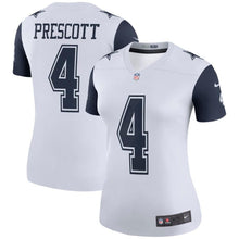 Load image into Gallery viewer, Dak Prescott #4 Dallas Cowboys Women's White Color Rush Legend Jersey