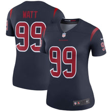 Load image into Gallery viewer, J.J. Watt #99 Houston Texans Women's Navy Color Rush Legend Jersey