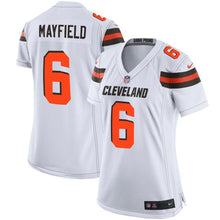 Load image into Gallery viewer, Baker Mayfield #6 Cleveland Browns Women's White Player Game Jersey