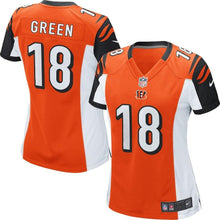 Load image into Gallery viewer, AJ Green #18 Cincinnati Bengals Orange Women&#39;s Game Jersey