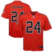 Load image into Gallery viewer, Devonta Freeman #24 Atlanta Falcons Youth Red Color Rush Game Jersey