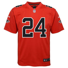 Load image into Gallery viewer, Devonta Freeman #24 Atlanta Falcons Youth Red Color Rush Game Jersey