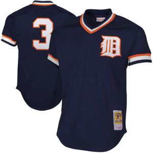 Alan Trammell Detroit Tigers Navy 1984 Authentic Cooperstown Collection Mesh Batting Practice Jersey