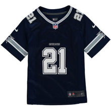 Load image into Gallery viewer, Ezekiel Elliott #21 Dallas Cowboys Girls Youth Navy Game Jersey