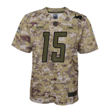 Load image into Gallery viewer, Golden Tate #15 Detroit Lions Youth Camo Salute to Service Game Jersey