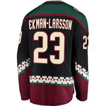 Load image into Gallery viewer, Fanatics Branded Oliver Ekman-Larsson Arizona Coyotes Black Premier Breakaway Player Jersey