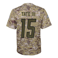 Load image into Gallery viewer, Golden Tate #15 Detroit Lions Youth Camo Salute to Service Game Jersey