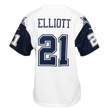 Load image into Gallery viewer, Ezekiel Elliott #21 Dallas Cowboys Youth White Color Rush Game Jersey