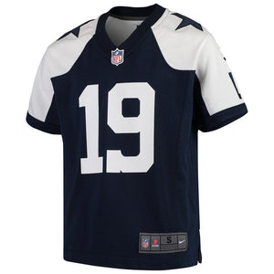 Amari Cooper #19 Dallas Cowboys Youth Navy/White Throwback Game Jersey