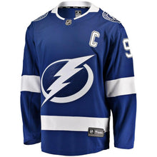 Load image into Gallery viewer, Fanatics Branded Steve Stamkos Tampa Bay Lightning Blue Breakaway Player Jersey
