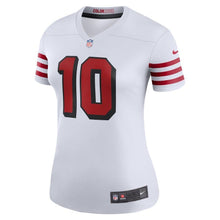 Load image into Gallery viewer, Jimmy Garoppolo #10 San Francisco 49ers Women's White Color Rush Legend Player Jersey