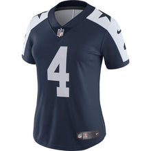 Load image into Gallery viewer, Dak Prescott #4 Dallas Cowboys Women's Navy Alternate Vapor Untouchable