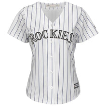 Load image into Gallery viewer, Colorado Rockies Women's White/Purple Home Cool Base Team Jersey
