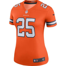 Load image into Gallery viewer, Chris Harris Jr #25 Denver Broncos Women's Orange Color Rush Legend Jersey