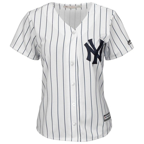 Aaron Judge #28 New York Yankees Women's White Plus Size Home Cool