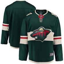 Load image into Gallery viewer, Fanatics Branded Minnesota Wild Green Breakaway Home Jersey