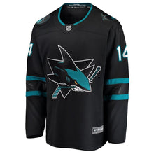 Load image into Gallery viewer, Fanatics Branded Gustav Nyquist San Jose Sharks Black Alternate Breakaway Player Jersey