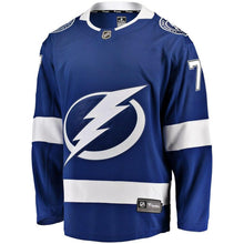 Load image into Gallery viewer, Fanatics Branded Victor Hedman Tampa Bay Lightning Blue Home Breakaway Player Jersey