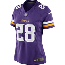 Load image into Gallery viewer, Adrian Peterson #28 Minnesota Vikings Women&#39;s Purple Limited Jersey