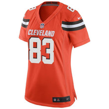 Load image into Gallery viewer, Brian Hartline #83 Cleveland Browns Women's Orange Game