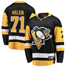 Load image into Gallery viewer, Fanatics Branded Evgeni Malkin Pittsburgh Penguins Black Breakaway Player Jersey
