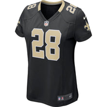 Load image into Gallery viewer, Adrian Peterson #28 New Orleans Saints Women's Black Game Jersey