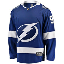 Load image into Gallery viewer, Fanatics Branded Mikhail Sergachev Tampa Bay Lightning Blue Home Breakaway Player Jersey