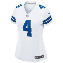 Load image into Gallery viewer, Dak Prescott #4 Dallas Cowboys Women's White Game Jersey