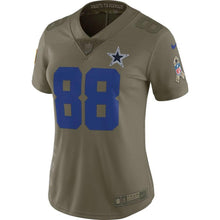 Load image into Gallery viewer, Dez Bryant #88 Dallas Cowboys Women's Olive Salute to Service Limited Jersey